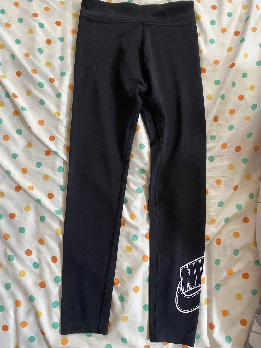 Nike Black Girls' Logo Side-Leggings